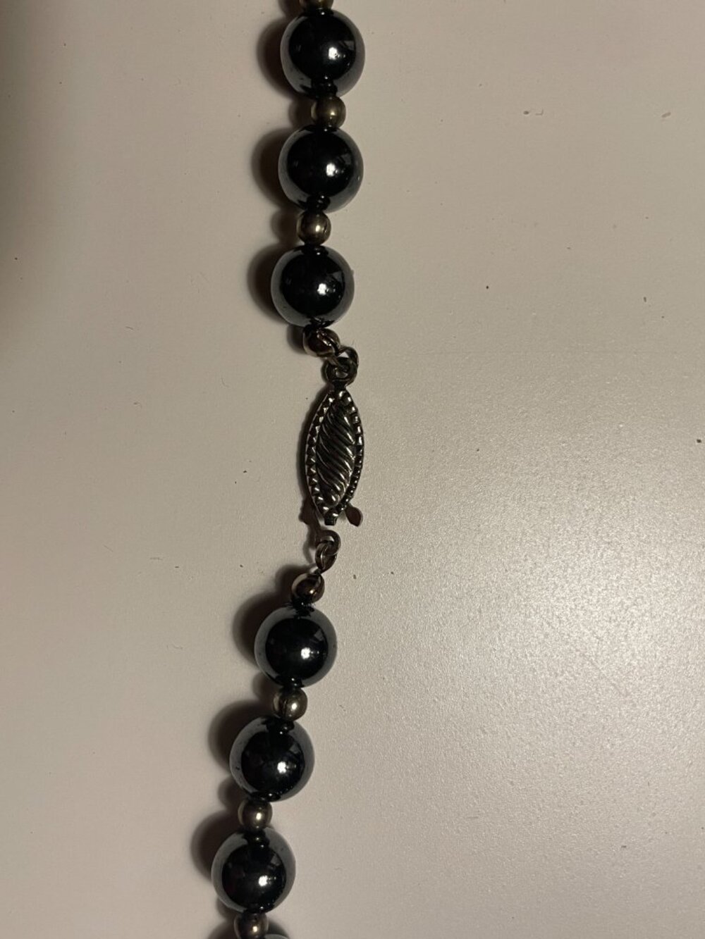 Hematite Necklace 30" New with Tag 95 grams - Picture 9 of 9